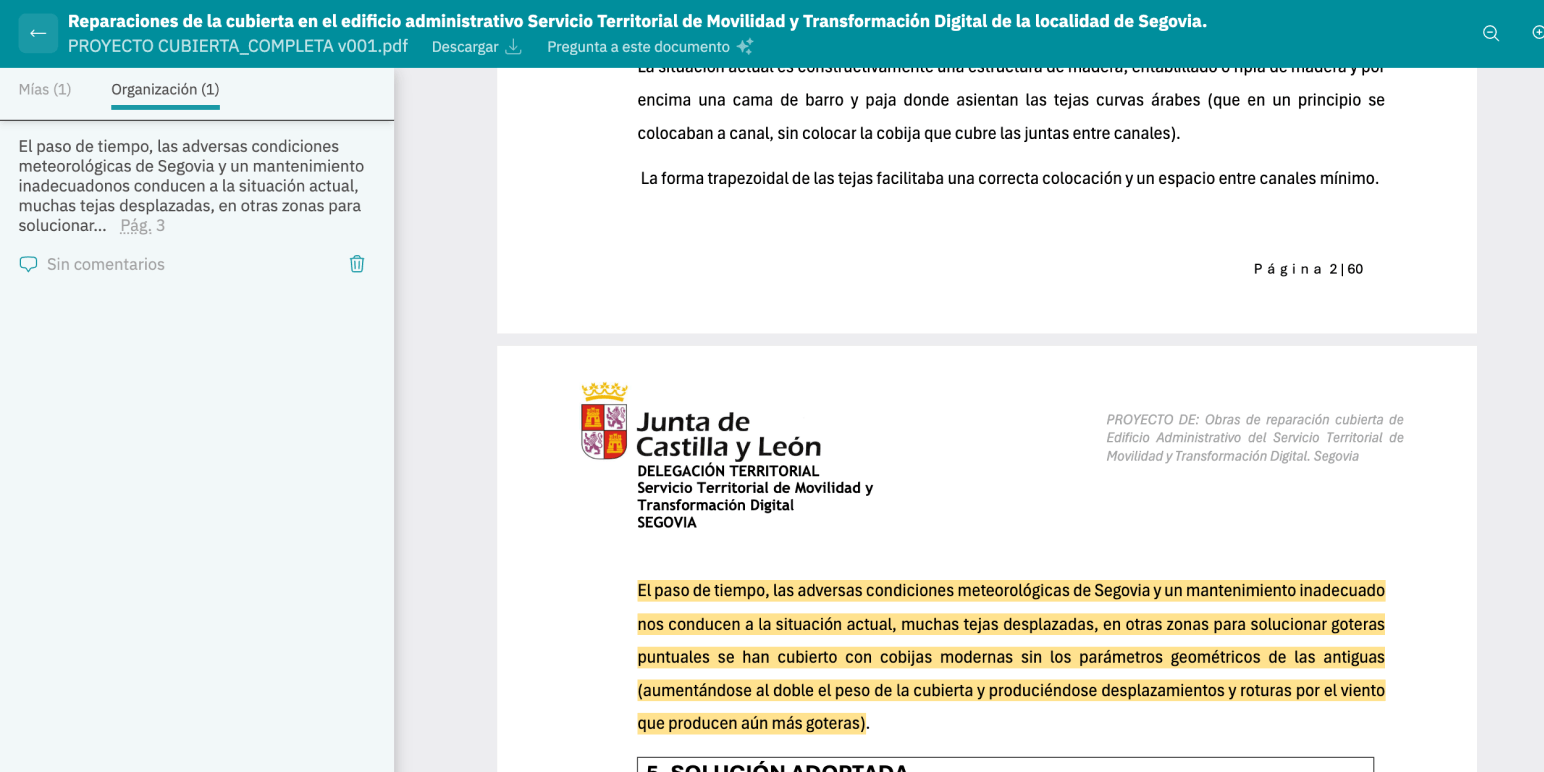 Visor de documentos integrado